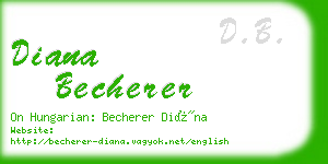 diana becherer business card